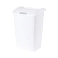 thumbnail image 3 of Rubbermaid, 11.25 Gallon, White Dual-Action Swing Lid Trash Can for Home, Kitchen, and Bathroom Garbage, 3 of 6