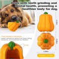 thumbnail image 4 of Juguete para perros TLKNG Pumpkin Squeaky para masticadores grandes y agresivos, 4 of 6