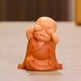 thumbnail image 1 of XWSHYW Decoraciones para El Hogar Adorno de Resina Basimu Pequeño Monje Inspirado En Zen, 1 of 5