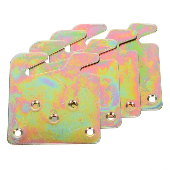 PTOOTP 4pcs Headboard Adapter Brackets for Wood Bed Frame - Iron Stabilizer Kits for Home Bedroom Furniture Assembly