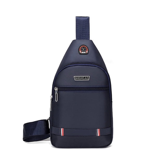 Bolso de pecho resistente al agua y al desgaste para hombre, sencillo, estilo informal de negocios, tipo mensajero de tela Oxford, Joker