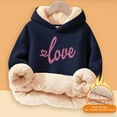 thumbnail image 5 of ChaoLingNeng Girls Hoodies,Cozy Fleece Hooded Pullover for Girls Soft Lined Sweatshirt With Print Designs Warm Winter Kids Casual Top,15-16 Years, 5 of 5