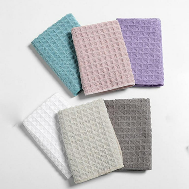 1-20 Pieces Microfiber Dish Cloth Waffle Weave Kitchen Drying