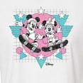 thumbnail image 3 of Disney - Mickey & Friends - Minnie & Mickey Skater - Retro Style - Juniors Cropped Cotton Blend T-Shirt, 3 of 5
