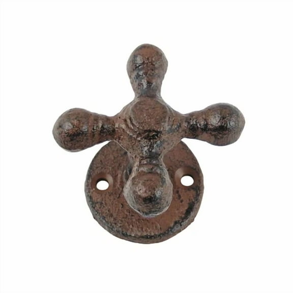 Rustic Cast Iron Faucet Knob Wall Hook – Towel Coat Purse Hanger Vintage
