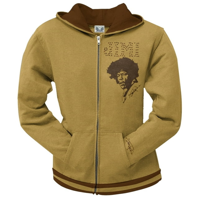 Jimi Hendrix - Chandail à Capuchon Junior à Fermeture Éclair Visage Floqué