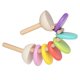 thumbnail image 4 of Castañuelas de madera juguetes de regalo para niños y niñas instrumentos de percusión de aprendizaje temprano para niños juguetes Montessori par, 4 of 9