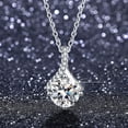 thumbnail image 1 of Elegante Collar con Colgante Plateado para Mujer | Cadena Gratis de 45cm Incluida | Joyería para Bodas, Fiestas y Damas de Honor | Resistente al Deslustre | Para Eventos Nocturnos | Lujo 2.55, 1 of 6