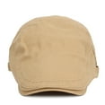 thumbnail image 5 of Prolriy Newsboy Hats for Men Flat Mens Hats Mens Womens Simple Washable Breathable Cap British Retro Forward Hat Cabbie Beret Hats for Men Beige, 5 of 9