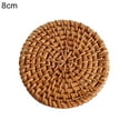 thumbnail image 1 of Flmtop Heat Insulation Handmade Rattan Plate Coaster Placemat Mat Kitchen Cup Accessory, 1 of 11