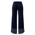 thumbnail image 5 of Gaecuw Linen Pants Women Summer Palazzo Pants Plus Size Relaxed Fit Long Pants Lounge Trousers Sweatpants Casual Loose Baggy Pants Mid Waisted Linen Summer Ankle Length Workout Pants Color Block Pants, 5 of 8