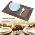 thumbnail image 3 of PVC Placemat, Plate Mat 11.8 X 17.7 Inch 3 Colors 4 Pcs Placemat, For Dining Table For Placing Plate, 3 of 8