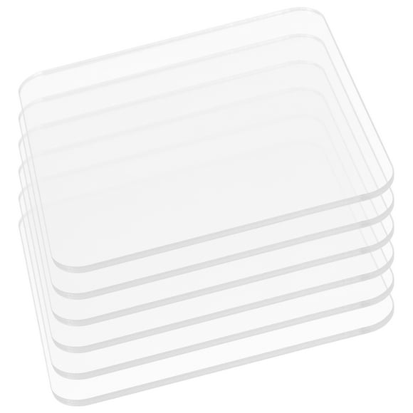 6 uds lámina acrílica figura de acción soporte de exhibición figura cuadrada soporte Bases de exhibición acrílicas para figuras