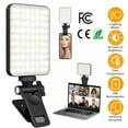 thumbnail image 2 of GivAngel 80 LED High Power Rechargeable Clip Fill Video Conference Light with Front & Back Clip, Adjusted 3 Light Modes for Phone, iPhone, Android, iPad, Laptop, for Makeup, TikTok, Selfie, Vlog, 2 of 9
