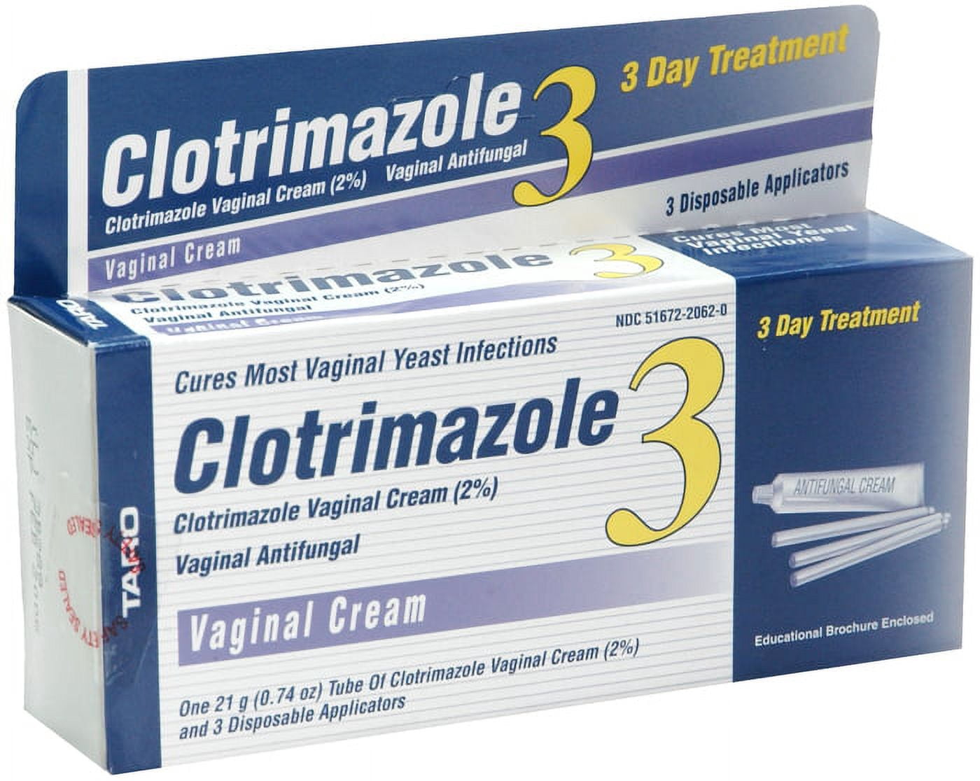 Clotrimazole 3-day Vaginal Antifungal Cream 2% | 0.74oz Tube