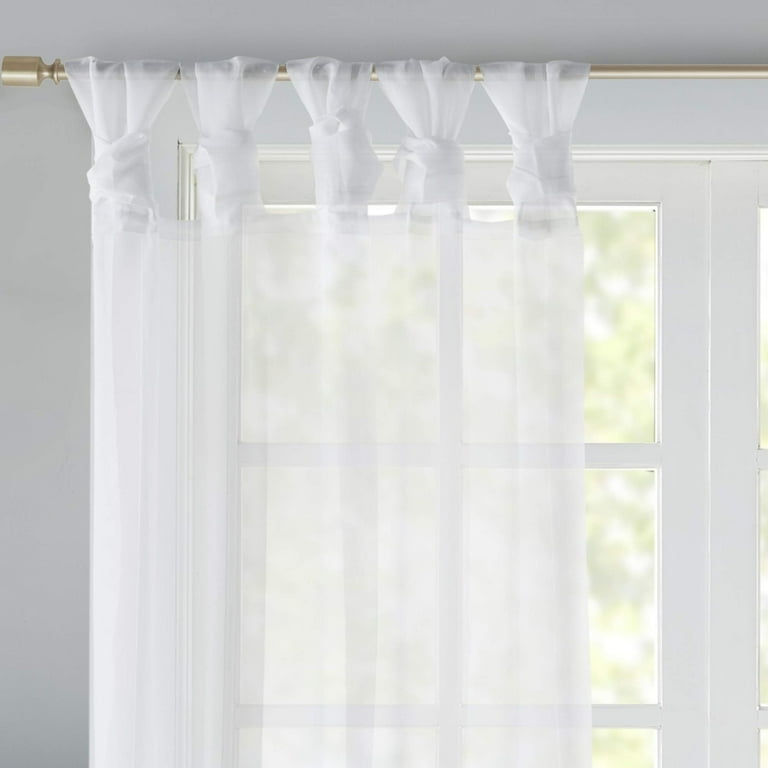 Home Essence Lillian Twist Tab Lined Window Curtain