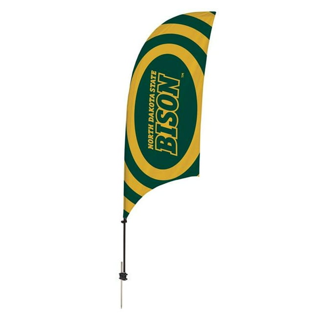 Showdown Displays 810028NDS-002 7.5 ft. North Dakota State Bison Razor Feather NCAA Flag with Spike Base - No.002
