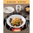 thumbnail image 3 of 15 Inch Round Placemats Set of 6, Merry Christmas Non Slip Heat Insulation PP Table Mats, Winter Cartoon Xmas Deer Snowflake Washable Place Mats for Kitchen Dining Party Table Decor, 3 of 7
