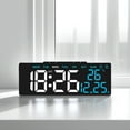 thumbnail image 2 of Unique Bargains Dimmable Digital LED Alarm Clock Blue 7.1"L x 1.4"W x 2.6"H, 2 of 6