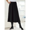 thumbnail image 5 of Woman Within Plus Size Petite Ponte Knit A-Line Skirt, 5 of 6