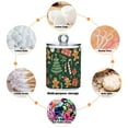 thumbnail image 6 of Yayeee 2 Pack Qtip Holder Bathroom Cotton Swab Canister with Lid Clear Dispenser Set, Brown Christmas Gingerbread, 6 of 6