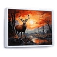 thumbnail image 2 of Designart "Deer Bold form" Animals Floater Framed Canvas Print, 2 of 7