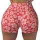 thumbnail image 2 of Fotbe Red Hibiscus Flower Shorts Sin Costuras – Shorts Deportivos de Cintura Alta para Mujer, Elásticos para Gimnasio, Yoga, Running o Ciclismo-Large, 2 of 8