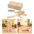 thumbnail image 4 of TISHITA Wood Stacking Building Blocks Early Education Toy Fine Motor Skill Enhances Hand 100pcs, 4 of 7