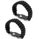 thumbnail image 2 of 2 piezas de equipo de emergencia para exteriores con cuchillo incorporado y pulsera de supervivencia de acero verde y negro con paracord de 7 núcleos, 2 of 8