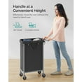 thumbnail image 7 of 90L Laundry Sorter Laundry Basket with Wheels Rolling Laundry Hamper with Removable Liner Ink Black, 7 of 7