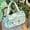 Green, variant on Pins Display Crossbody Bag - Clear Window PU Leather Handbag, Big Capacity with Adjustable Chain Strap (Single Shoulder/Versatile Use)​