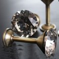 thumbnail image 2 of 4 piezas de diamante transparente brillante con forma de cáliz de cristal con forma de copa de cortina con hebilla, ganchos de pared, colgadores de gancho con cordones, gancho con cordones, bronce Feliz Sencillez, 2 of 5