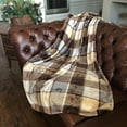 thumbnail image 3 of Allgala 60x90 Super Soft Flannel Plush Light Weight Throw Blanket-Plaid-BLK82551, 3 of 4