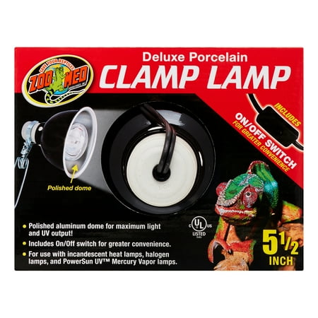 UPC: 0097612321104 | Zoo Med Deluxe Porcelain Clamp Lamp  5.5   100 Watt
