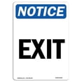 thumbnail image 1 of SignMission OS-NS-A-1218-V-12249 12 x 18 in. OSHA Notice Sign - Exit, 1 of 1