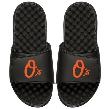 Men s ISlide Black Baltimore Orioles Alternate Logo Slide Sandals