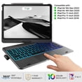 thumbnail image 6 of typecase Keyboard Case with Trackpad for iPad Air 11-inch (M4/M3/M2, 2026/2025/2024), Pro 11", Air 5 & 4, 360° Wireless Backlit Keyboard with Pencil Holder, Black, 6 of 13