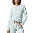 thumbnail image 1 of ZAXARRA T-Shirt Femme Automne Couleur Unie Manches Longues Col Rond Ajusté Mode Urbaine pour Usage Quotidien, 1 of 4