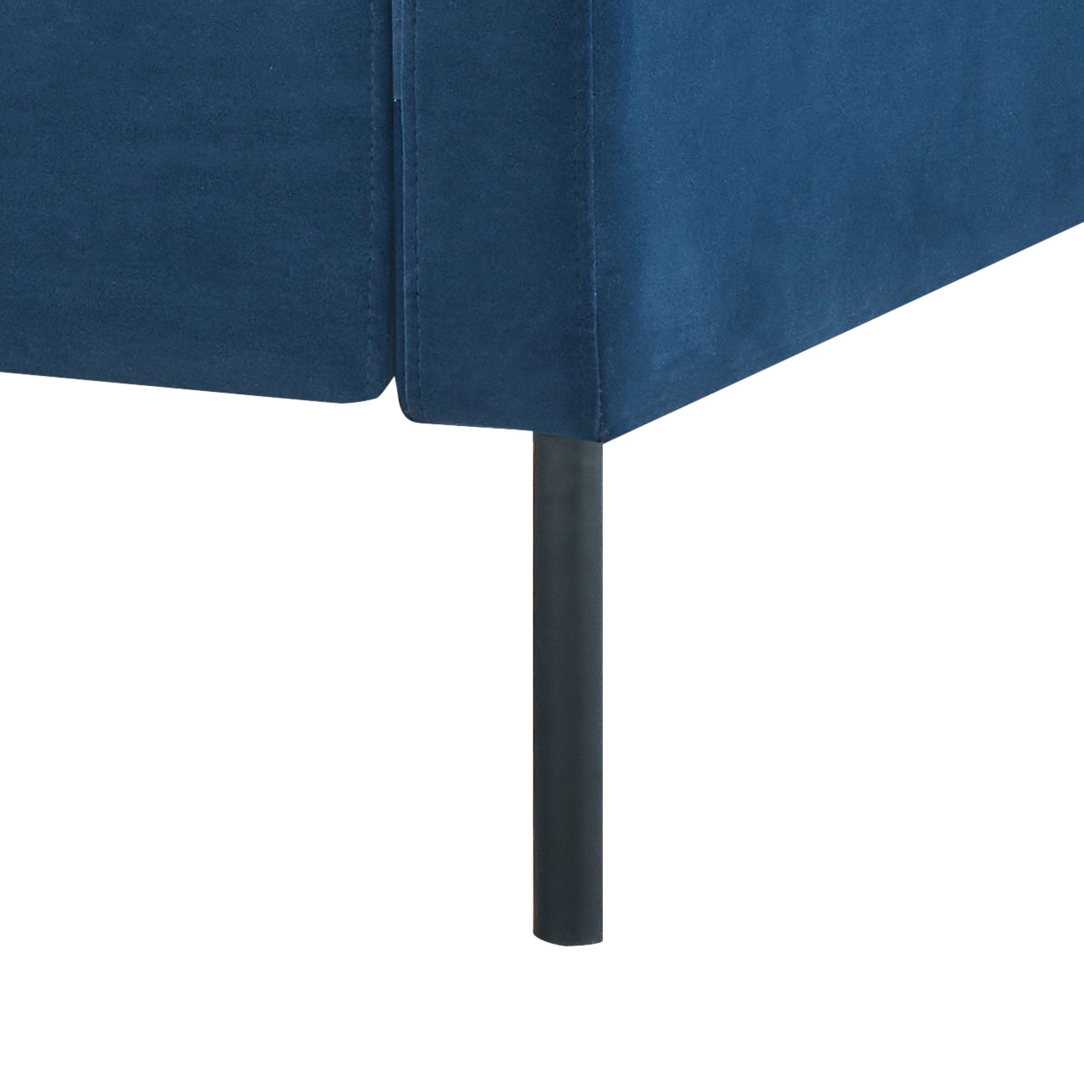 Better Homes & Gardens Wyatt Velvet Sofa, Blue Cove