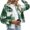 Army Green, variant on Womens Plaid Flannel Hooded Dressy Casual Drawstring Button Down Cropped Shacket Comfort Loose Fit Jacket Outerwear with Pockets