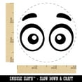 thumbnail image 2 of Cartoon Eyes Open Looking Forward Self-Inking Rubber Stamp Ink Stamper - Orange Ink - Small 3/4 Inch, 2 of 7