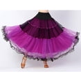 thumbnail image 3 of de baile de salón s con gradas de columpio largo para mujer Vestido con capas de ropa de baile Violeta Colcomx vestido de baile latino, 3 of 8
