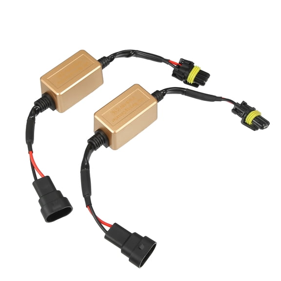 Unique Bargains LED Headlight Canbus Decoder C16 9006 9012 HB3 HB4 Error Free Warning Resistors Decoder (Set of 2)