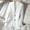 White, variant on Women's Oversized Single-Breasted Suit Blazer Jacket Top Stitch Long Sleeve Casual Work Office Blazer with Pockets
