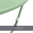 thumbnail image 5 of Premium Steel Patio Bistro Set, Folding Outdoor Patio Furniture Sets, 3 Piece Patio Set of Folding Patio Table and Chairs,Bean Green, 5 of 5