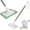 1*mop, variant on Cloth Changing Mini Mop – Self Clip Cleaning Mop with 10 Reusable Pads, 360° Hands-Free Pad Ejection, 100cm Telescopic Handle for Wet and Dry Use