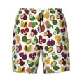 thumbnail image 4 of Lsque Mens Swim Trunks Colorful Fruits Pattern - Bathing Suit Compression Liner - Beach Swim Shorts Swimwear - (S-3XL) - Stretch Quick Dry -Small, 4 of 9