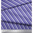 thumbnail image 2 of Soimoi Poly Georgette Fabric Diagonal Stripe Print Sewing Fabric Yard 52 Inch Wide, 2 of 5