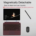 thumbnail image 3 of Slim Surface Type Cover for Pro 11/10/9/8/X 13", Backlit Keyboard with Trackpad and Pen Holder,Burgundy, 3 of 7
