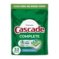 thumbnail image 2 of Cascade Complete Dishwasher Pods, Dishwasher Detergent, Dish Detergent Soap, Fresh, 33 Count, 2 of 12